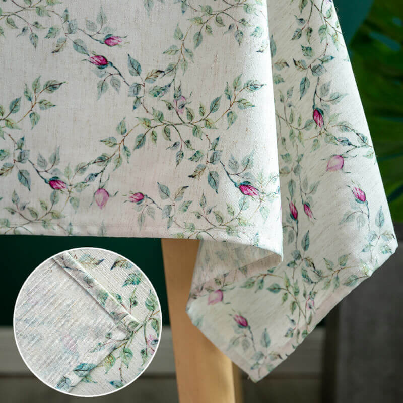 Factory Outlet Hot Sale Print Linen Tablecloth for Home&Kitchen