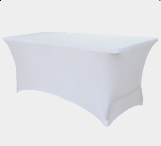 Elastic Thickened Cocktail Table Cover Conference Wedding Banquet Rectangular Polyester Table Cover